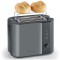 SEVERIN AT9541 Toaster compact - 800 W - 2 fentes jusqu'a 2 tranches - Gris et noir