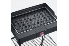 SEVERIN - PG8568 - Barbecue sur pieds électrique, 2 200 W, grille en fonte d'aluminium, bac a eau réducteur de fumée et d'odeurs
