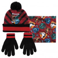 Harry Potter Hogwarts Kids winter set snood hat gloves