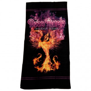 Deep Purple Phoenix Rising cotton beach towel