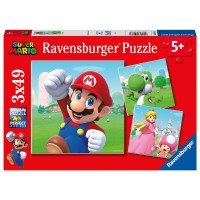 Nintendo Super Mario Bros puzzle 3x49pcs