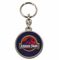 Jurassic Park logo keychain