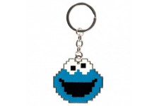 Sesamestreet Cookie Monster metal keychain
