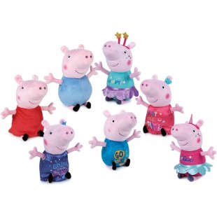 Lot de 12 : Peppa Pig Unicorns Stars assorted plush toy 30cm