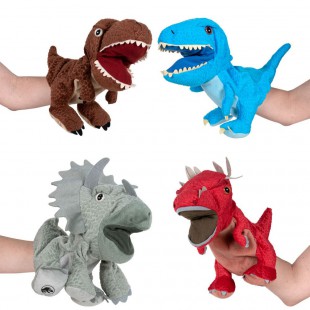 Lot de 8 : Assorted Jurassic World hand plush puppet