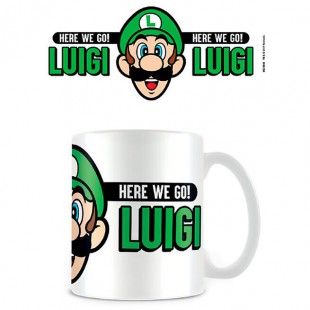 Nintendo Super Mario Here We Go Luigi mug