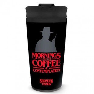 Stranger Things Coffe and Contemplation travel mug