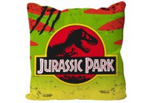 Jurassic Park logo cushion