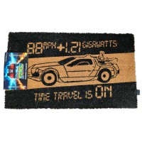 Back to the Future Time Machine doormat