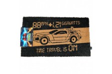 Back to the Future Time Machine doormat