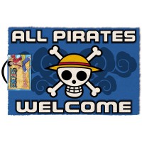 One Piece All Pirates Welcome doormat