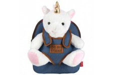 Tiara Unicorn backpack with plush toy 26cm