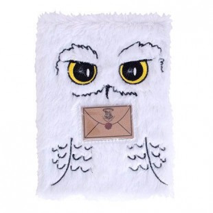 Harry Potter Hedwig A5 plush notebook