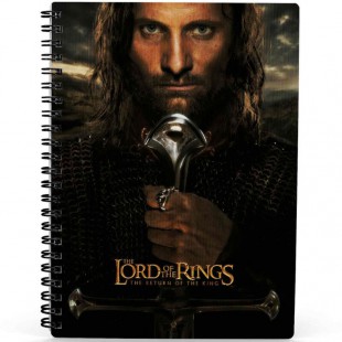 The Lord of the Rings Aragorn 3D notebook