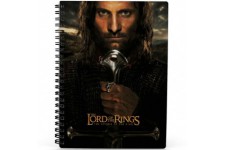 The Lord of the Rings Aragorn 3D notebook