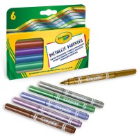 Crayola set 6 metallic markers
