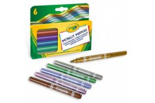 Crayola set 6 metallic markers