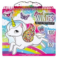 Crayola Fashion Angels Unicorn Fantasy Drawing Album