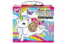 Crayola Fashion Angels Unicorn Fantasy Drawing Album