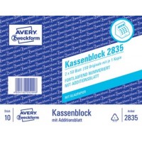 AVERY Zweckform Formularbuch 'Kassenblock', 2 x 50 Blatt