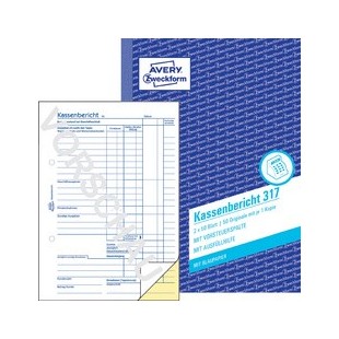AVERY Zweckform Formularbuch 'Kassenbuch', SD, A4
