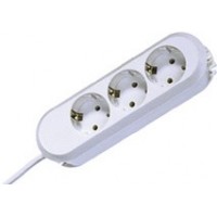 BACHMANN Steckdosenleiste 'SMART', 3-fach, weiß