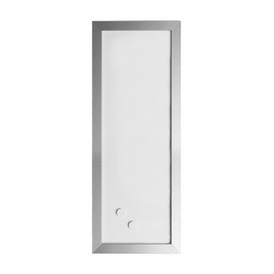 Bi-Office Tableau blanc design, 600 x 400 mm, argent