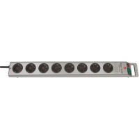 brennenstuhl Steckdosenleiste 'Super-Solid', 8-fach, silber