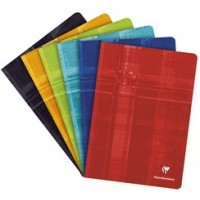 Lot de 10 : Clairefontaine Cahier piqûre, A4, ligné + marge