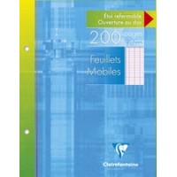 Clairefontaine Feuillets mobiles, A4, séyès, 200 pages