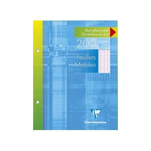 Clairefontaine Feuillets mobiles, A4, séyès, 200 pages