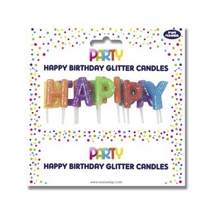 Clairefontaine Set bougies d'anniversaire 'Happy Birthday'