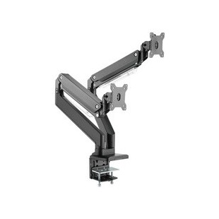 DIGITUS Support double écran universel, fixation par serrage