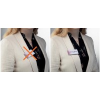 DURABLE Porte-badge à aimant, 75 x 40 mm, anti-rotation