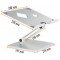 DURABLE Support pour ordinateur portable RISE, argent 