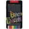 FABER-CASTELL Crayon de couleur Black Edition, étui de 24