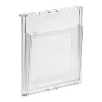 Lot de 4 : helit Porte-brochures mural 'the placativ', A4, transparent