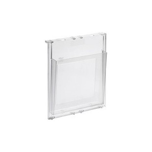 Lot de 4 : helit Porte-brochures mural 'the placativ', A4, transparent