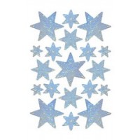 HERMA Sticker de Nöel DECOR 'étoiles', assorti, argent,