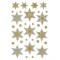 HERMA Sticker de Nöel DECOR 'étoiles', assorti, argent,