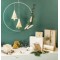 HEYDA Mini ruban adhésif décoratif 'Arbres', argent/naturel