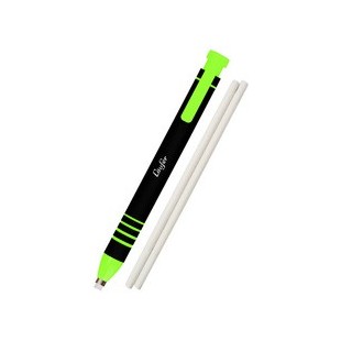 Läufer Stylo-gomme en plastique, 2 gommes de rechange, jaune