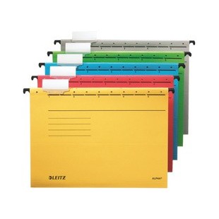 Lot de 25 : LEITZ ALPHA Hängemappe, A4, seitlich offen, gelb