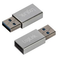 LogiLink Adaptateur USB 3.2 Gen1, USB mâle - USB femelle