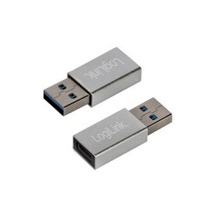 LogiLink Adaptateur USB 3.2 Gen1, USB mâle - USB femelle