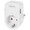 LogiLink Adapterstecker mit Smartphone-Ablagefläche, weiß