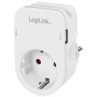 LogiLink Adapterstecker mit Smartphone-Ablagefläche, weiß