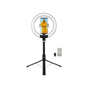 LogiLink Anneau lumineux pour smartphone avec trépied/perche