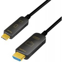 LogiLink Câble de fibre optique hybride USB 3.2 AOC, 10 m