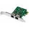 LogiLink Carte réseau PCI Gigabit Ethernet RJ45, 2 ports